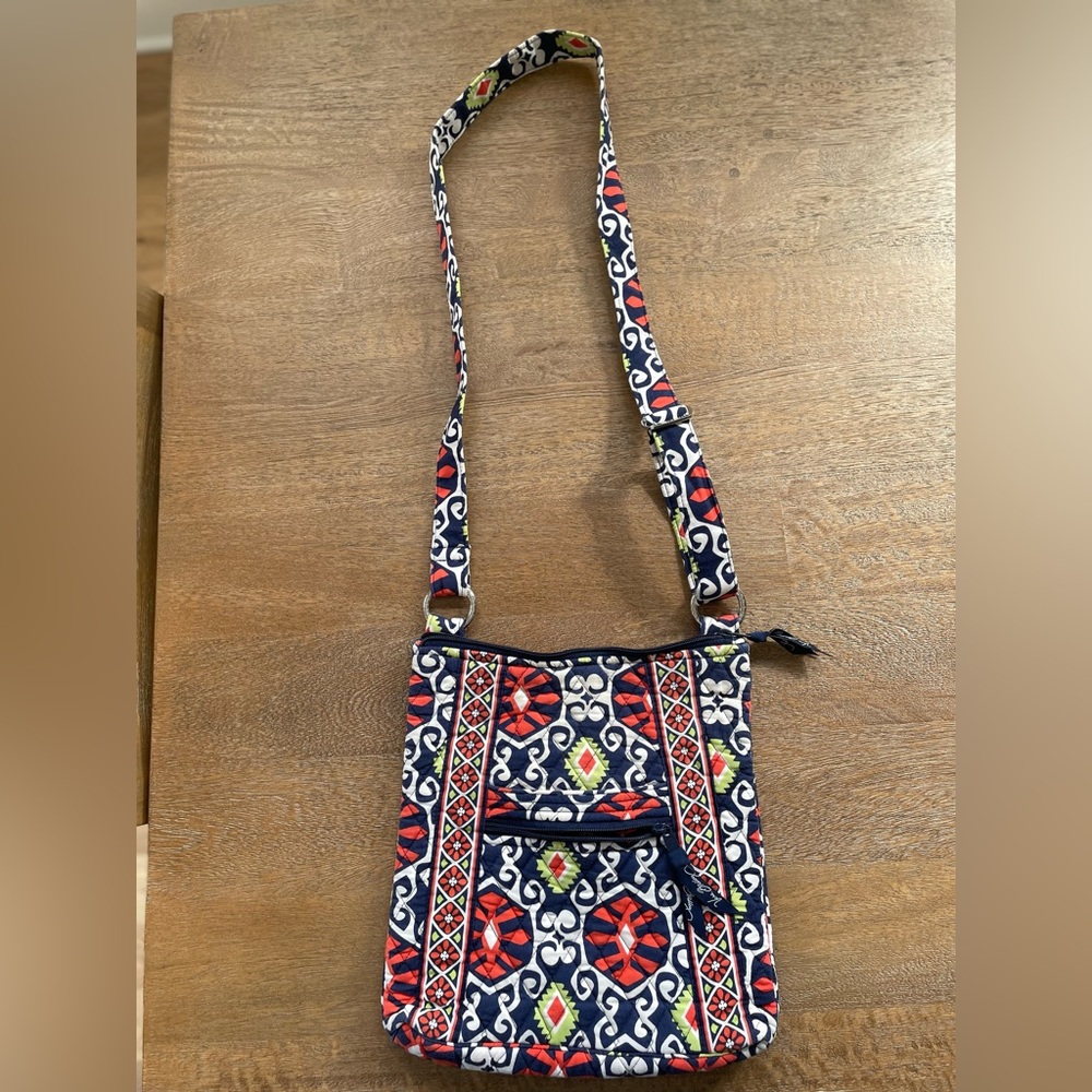 Vera Bradley (Navy/Orange/White) Crossbody Bag